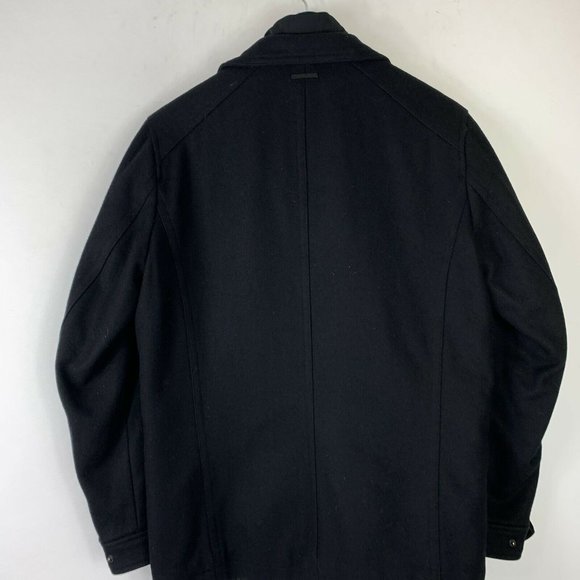 Michael Kors Black Wool Coat Wm Sz S - Picture 4 of 7